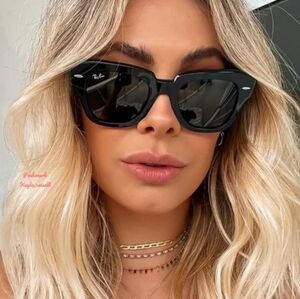 Ray-Ban State Street Black Lens RB2186 Black Frame New